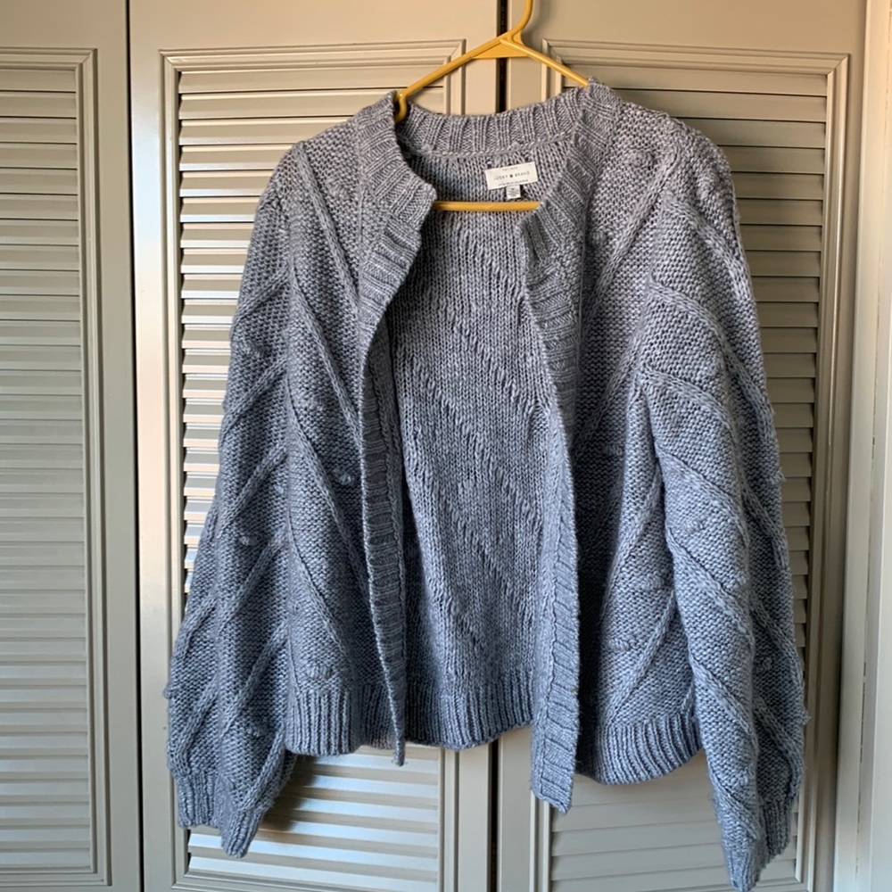 Lucky Brand popcorn cardigan sweater